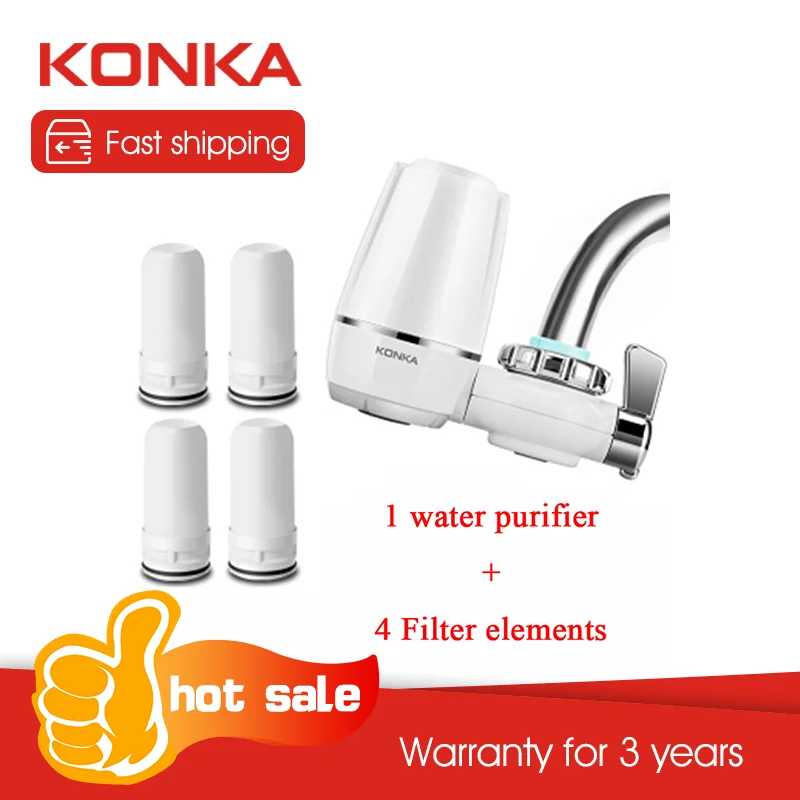 KONKA Водоочиститель бытовой кухонный Фильтр моющийся фильтр filtro de agua с 4 сменными