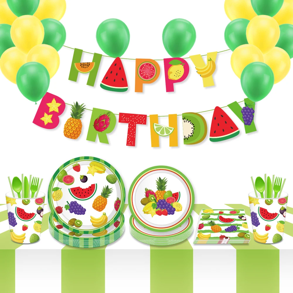 Фруктов для детей на день рождения украшения вечеринок вечерние воздушный шар в