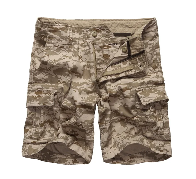 Desert Digital Camo Мужские армейские военные камуфляжные шорты Карго, повседневные рабочие шорты с несколькими карманами, талия от 30 до 42 дюймов - Цвет: Desert Digital Camo