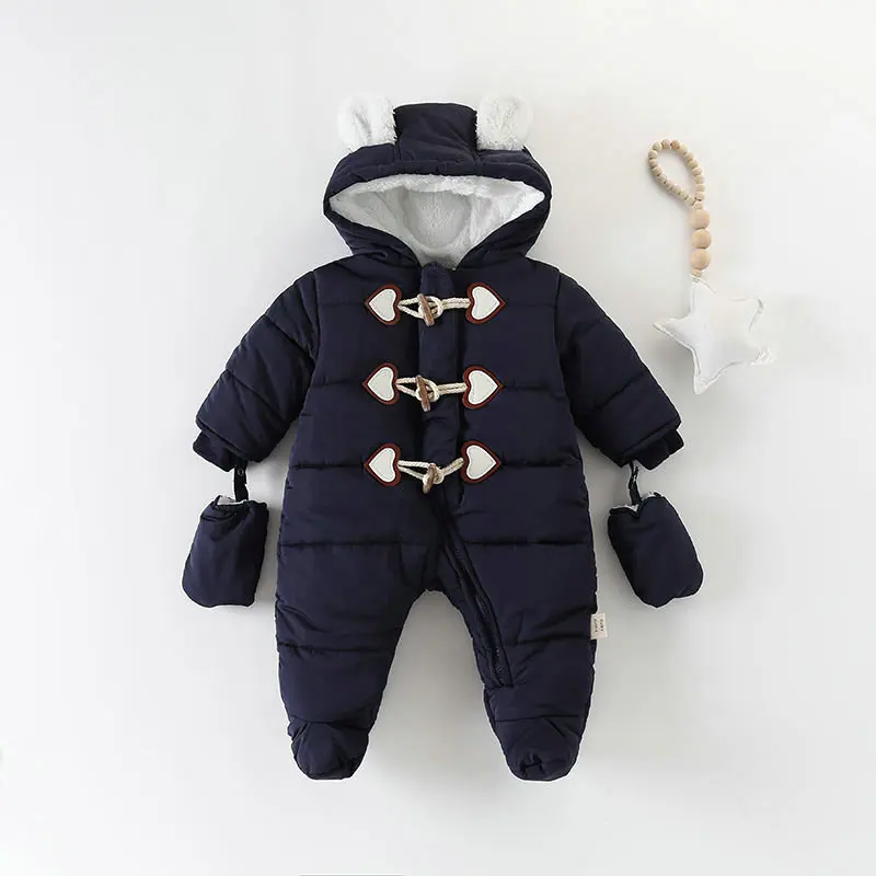 

Baby Winter Clothes Newborn Baby Snowsuit Thickening Hooded Baby Romper Snow Wear Outerwear Baby Boy Girl Romper Infant Jumpsuit