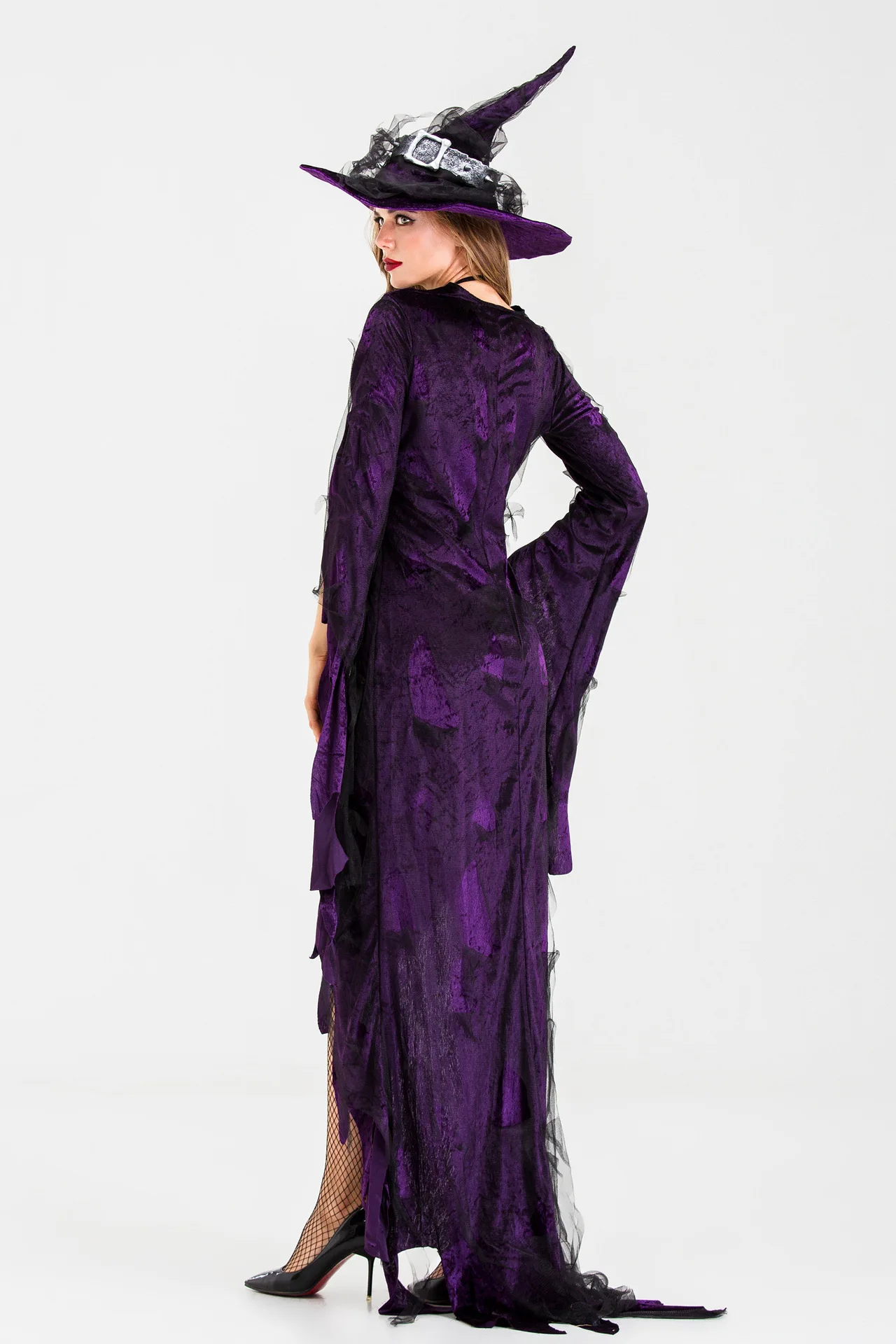 

Halloween Evil Witch Maleficent Costume Sleeping Beauty Carnival Cosplay Outfit Adult Women Dark Queen Fantasia Fancy Dress