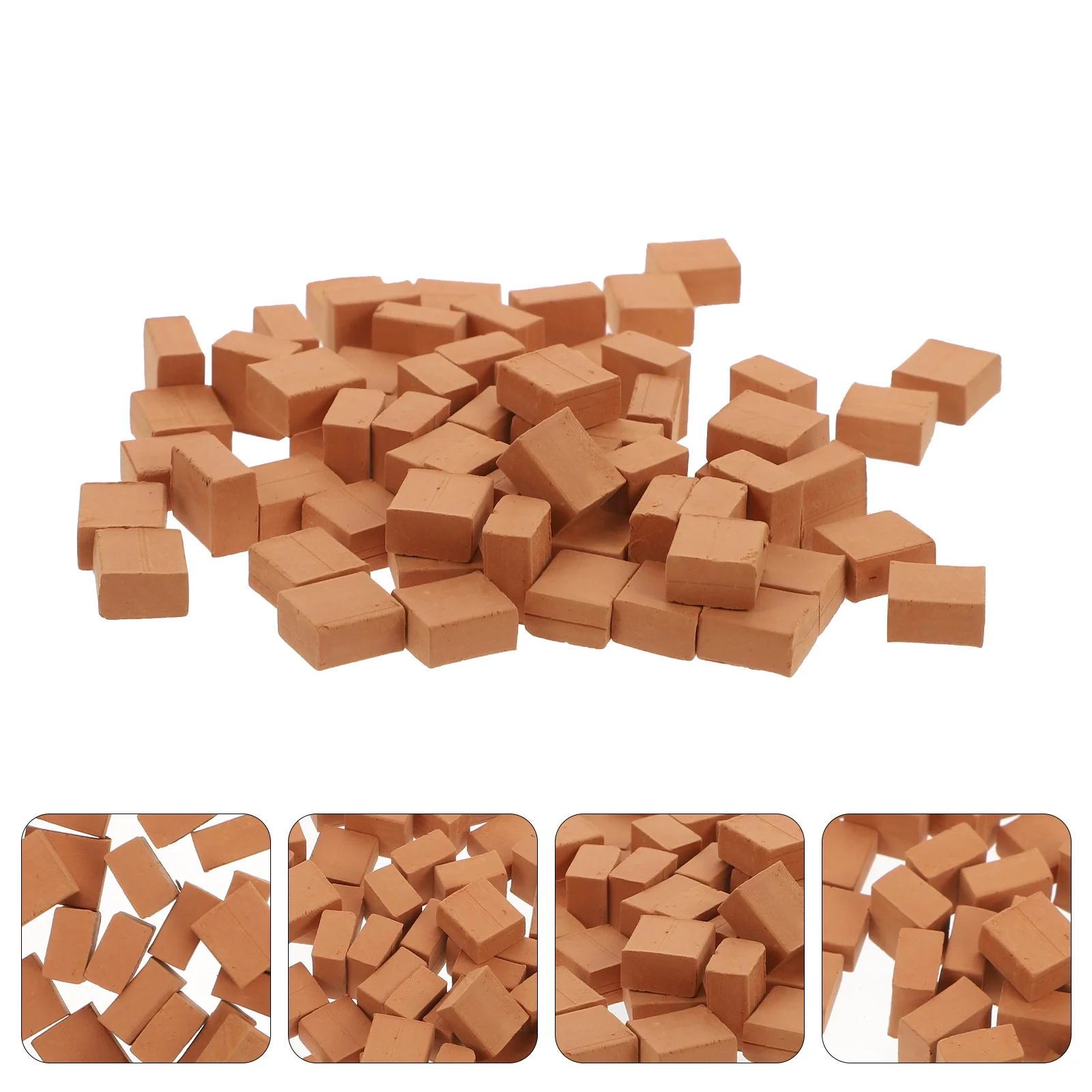 

70Pcs Miniature Brick Micro Landscape Supply for Fairy Garden Sand Table