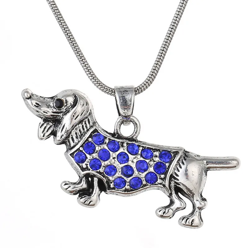 

2020 New Foreign Trade Jewelry European and American Style Fashion Dachshund Animal Jewelry Mini Dachshund Necklace Jewelry