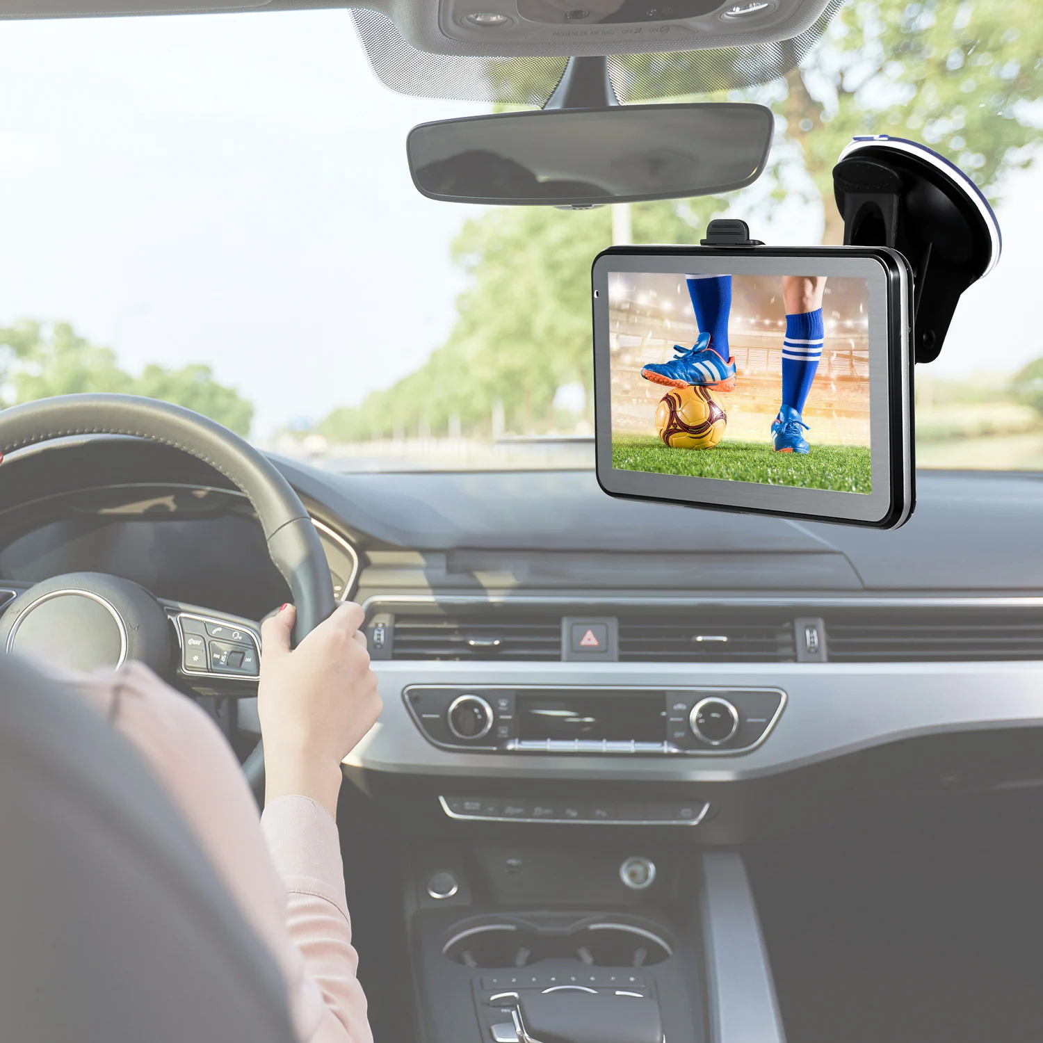 HD сенсорный экран " дюймовый автомобильный портативный gps навигатор 128 м 8 Гб FM видео плеер Автомобильный навигатор с поддержкой спины+ карта