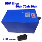 Литий-ионный Литий-полимерный аккумулятор на солнечной батарее, 96 В, 60 А  ч, 70 А  ч, 80 А светильник ч, зарядное устройство для гоночного мотоцикла UPS, 10 А