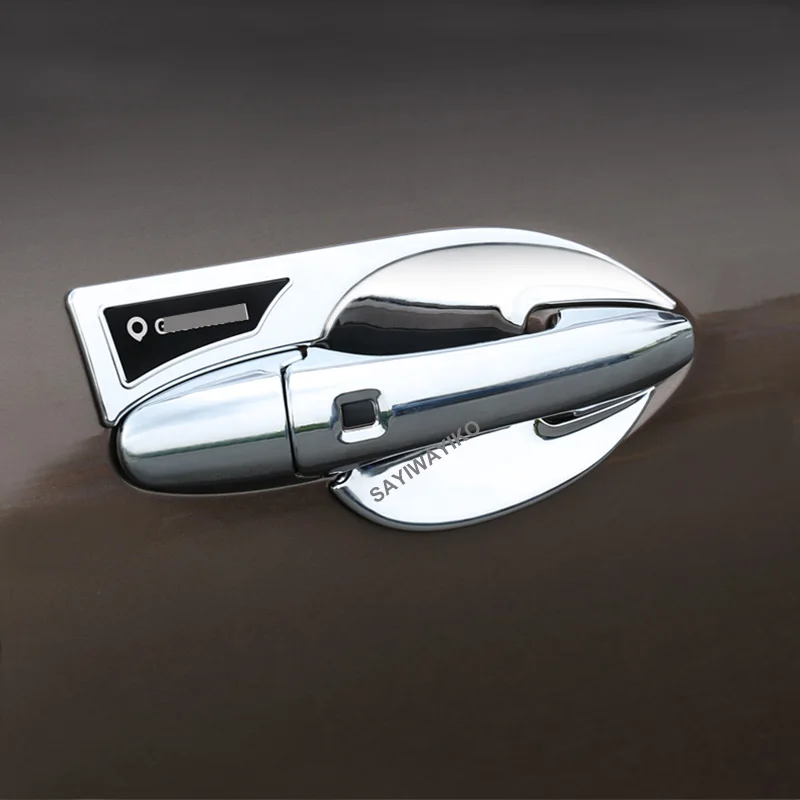 

car styling for GWM Ute Pickup Outside Door Handle chrome Bowl Cover Trim Sticker for Great Wall POER Accessories 2020 2021