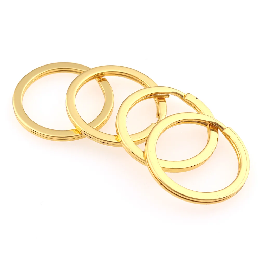 10 шт. золотой брелок 25 мм Металлические разрезные кольца фурнитура открытые