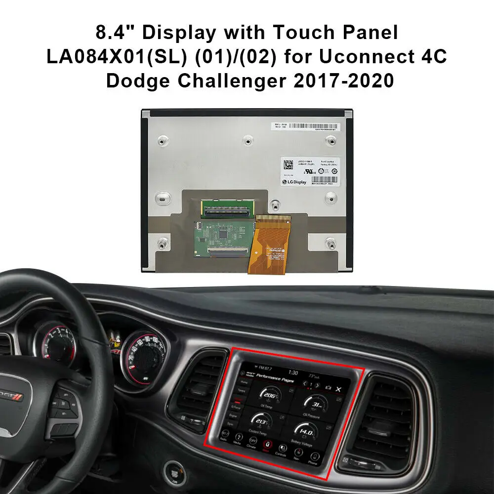 Дигитайзер сенсорного экрана 8 4 дюйма для 4C Chrysler Dodge Jeep Радио Навигация LA084X01 |