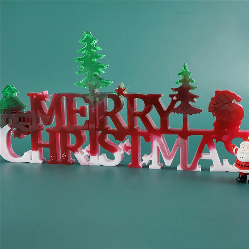 

Christmas Listing Ornament Epoxy Mould Home Decoration Silicone High Quality Durable Christmas Atmosphere Creative Epoxy Mould