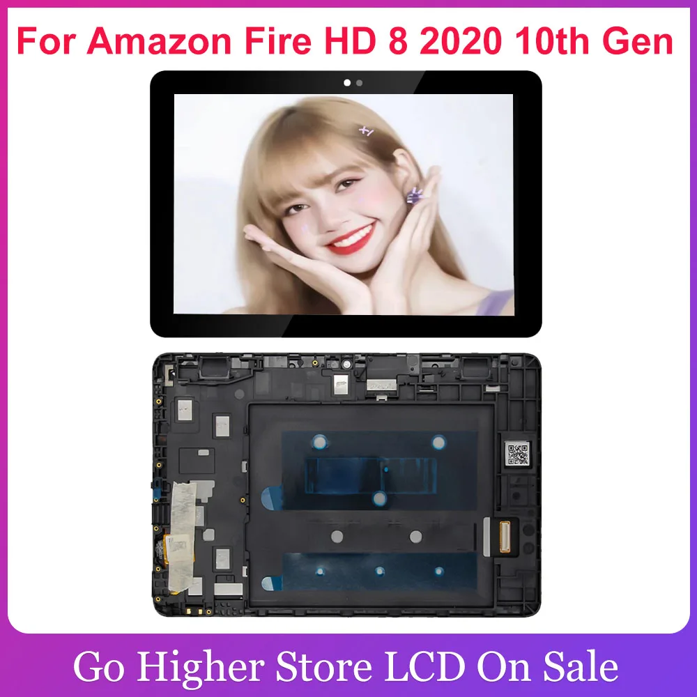 ЖК дисплей для Amazon Fire HD 8 2020 10 го поколения K72LL4 HD8 сенсорный экран дигитайзер