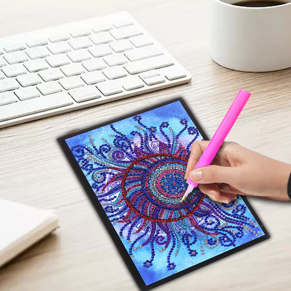 100 страниц DIY ремесло ноутбук алмазная живопись Обложка Блокнот Sketchbook