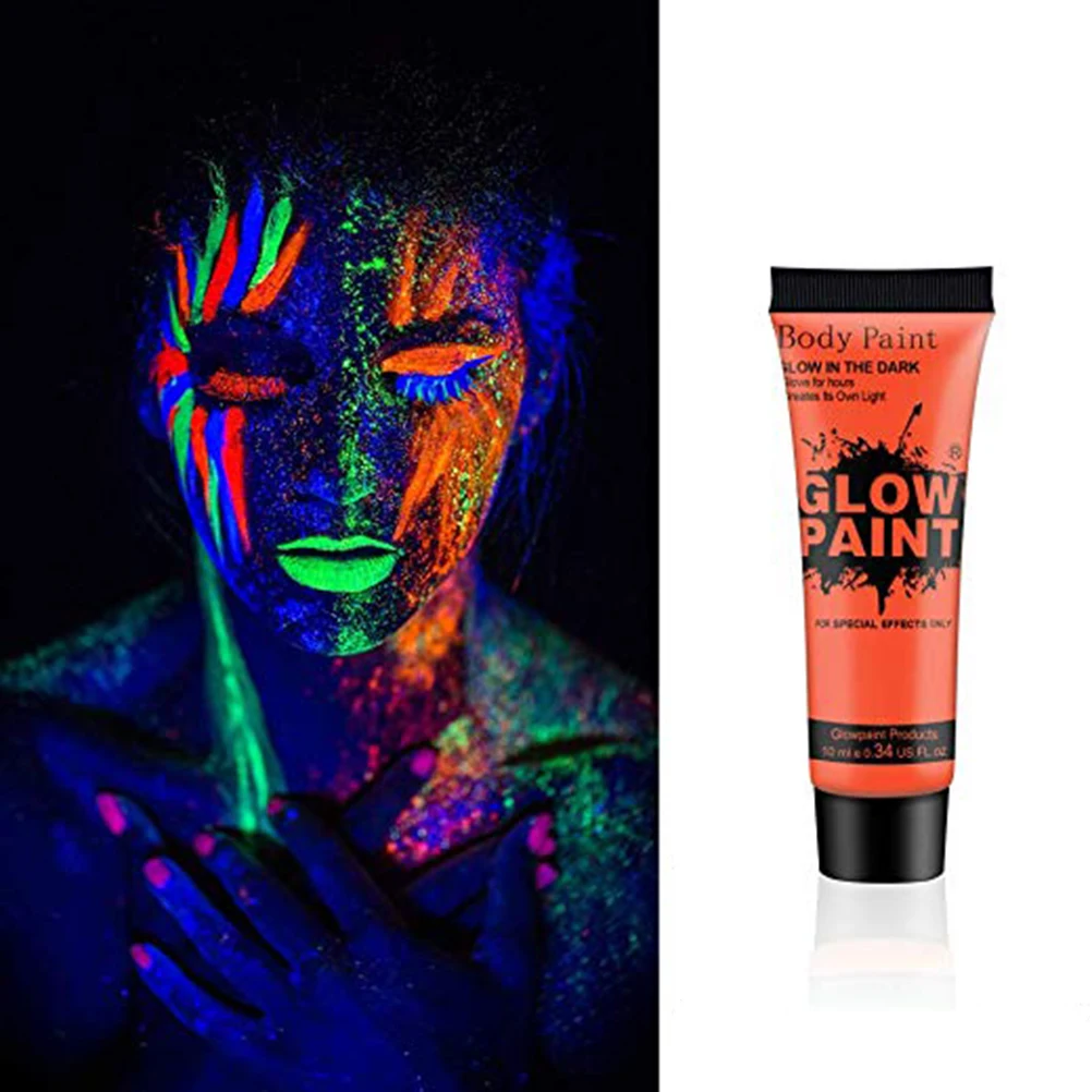 6Pcs UV Glow Blacklight Face and Body Paints Safe Non-toxic Washable in The Dark Perfect Party Accessories | Красота и здоровье