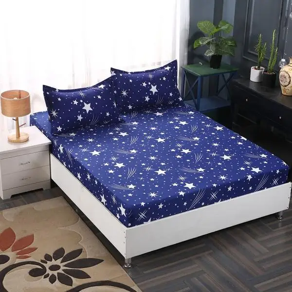 Оптовая продажа 3 шт. простыня + 2 наволочка полиэстер/хлопковый матрац чехол с