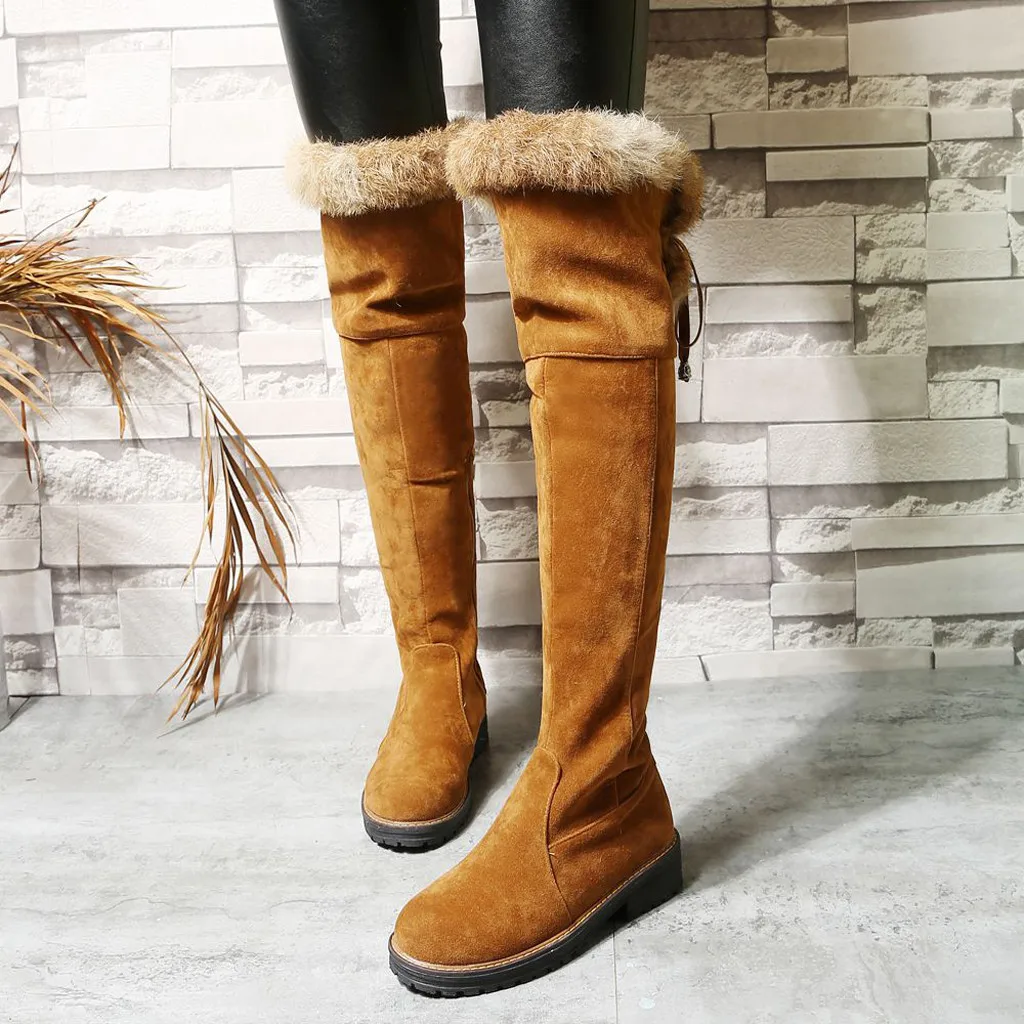 YOUYEDIAN/зимние сапоги женские высокие ботфорты большие размеры зимние трубы zapatos de