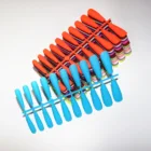 20 шт. красочные матовые накладные ногти Типсы длинные балерины гроб АБС полное покрытие маникюрные инструменты