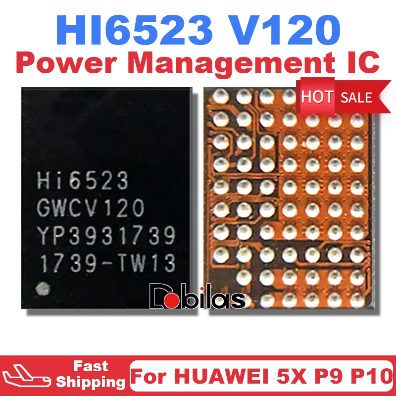 

2Pcs HI6523 V120 For Huawei Glory 5X P9 P10 BGA GWCV120 Power Management Supply Chip PM IC Integrated Circuits Parts Chipset