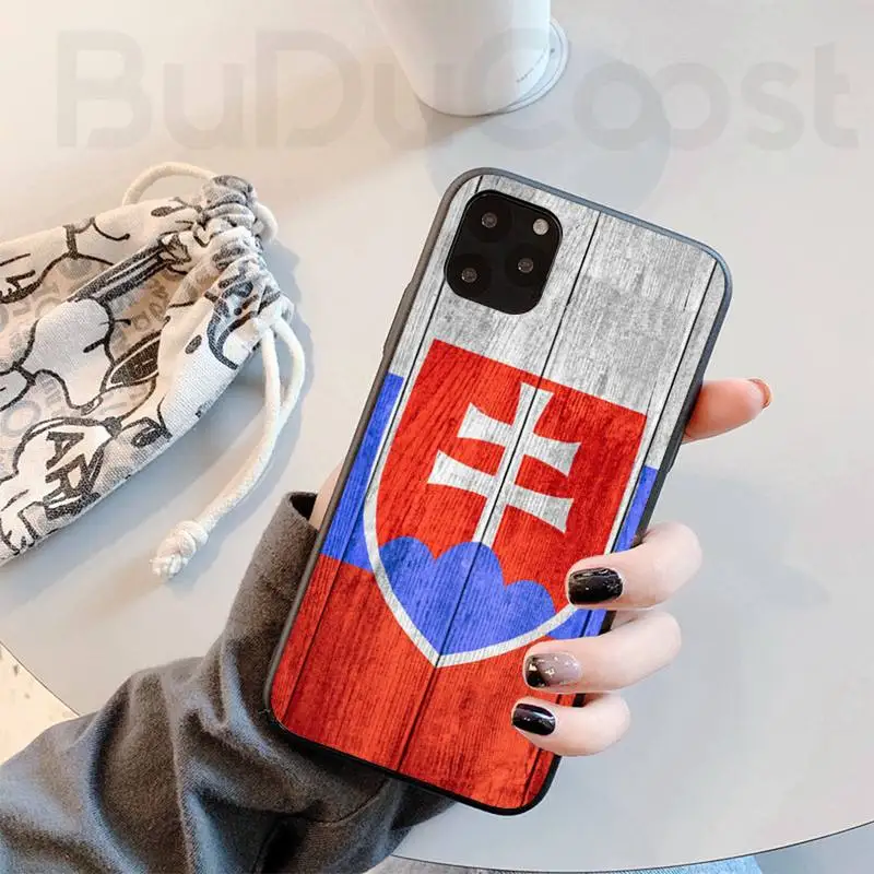 

Slovakia flag Phone Case For iphone 12 pro max 11 pro XS MAX 8 7 6 6S Plus X 5S SE 2020 XR case