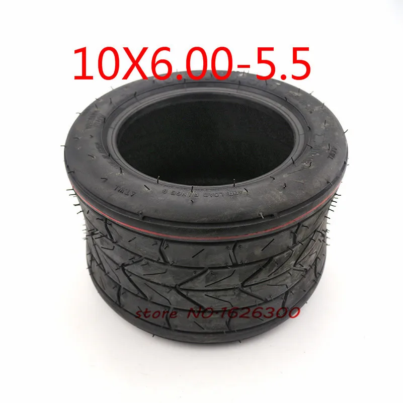 

High Porformance 10 Inch Widened Tire 10x6.00-5.5 Motorcycle Vacuum Road Tire Tubeless Tire Wheel