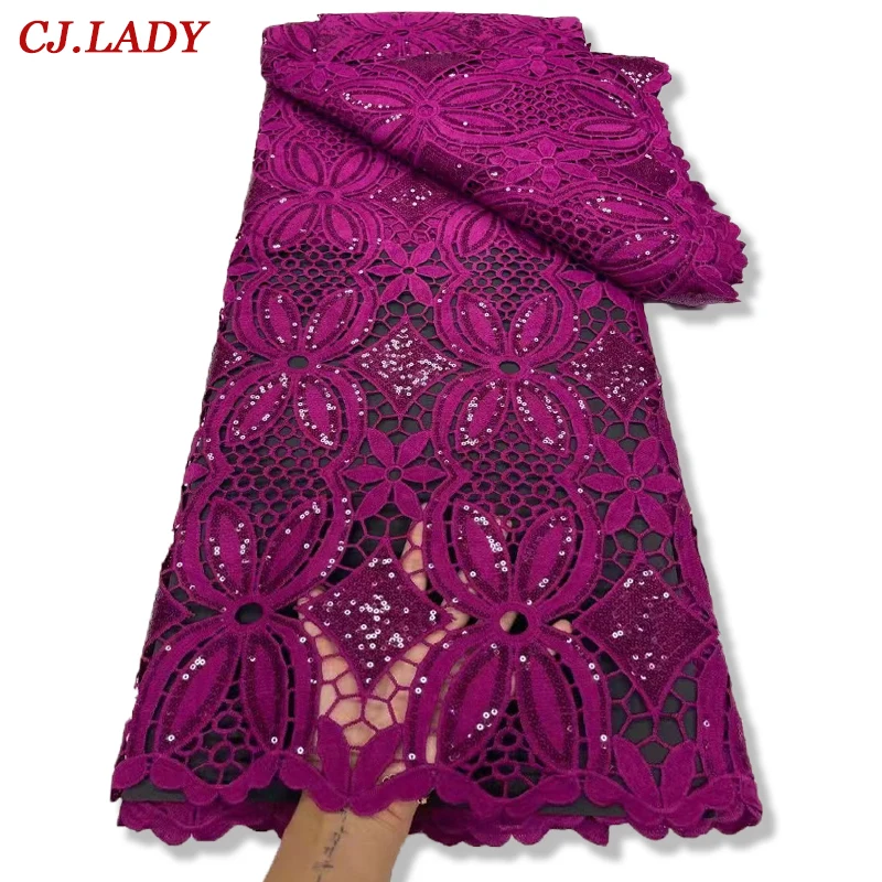 

Высококачественная Роскошная вышитая блестящая ткань, классическая африканская нигерийская кружевная ткань, повод для женского свадебног...