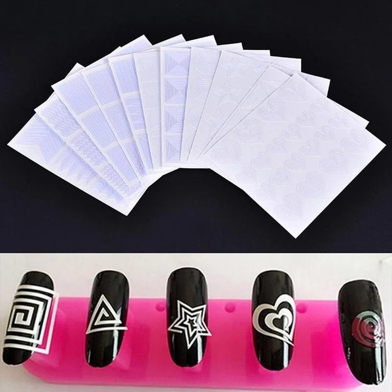 12 шт. в упаковке Для женщин DIY Нейл Арта набор для французского Стиль Красота