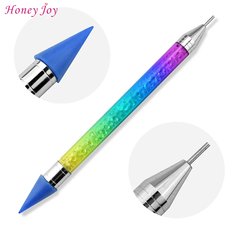 

Rhinestone Picker Dotting Pen Dual-ended Rhinestone Gems Crystals Studs Picker Wax Pencil Pen Crystal Beads Handle Manicure Nail