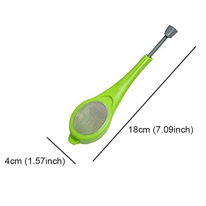 

1PC Tea Strainer Coffee Filter Flavor Total Tea Kitchen Tools Food Grade Plastic Strainer Measure Swirl Steep Stir Press