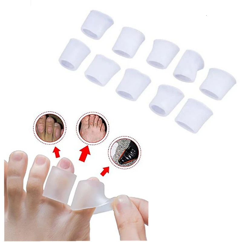 5 пар силиконовые гелевые трубки для маленьких пальцев ног|Инструмент ухода за