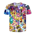 Футболка мужская летняя с 3D-принтом, круглым вырезом и коротким рукавом