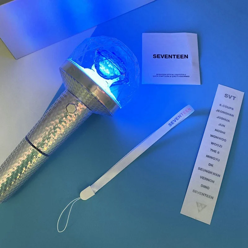 

KPOP SEVENTEEN VER.2 Bluetooth Light Stick Album Concerts Lamp Lightstick Fluorescent Stick Card