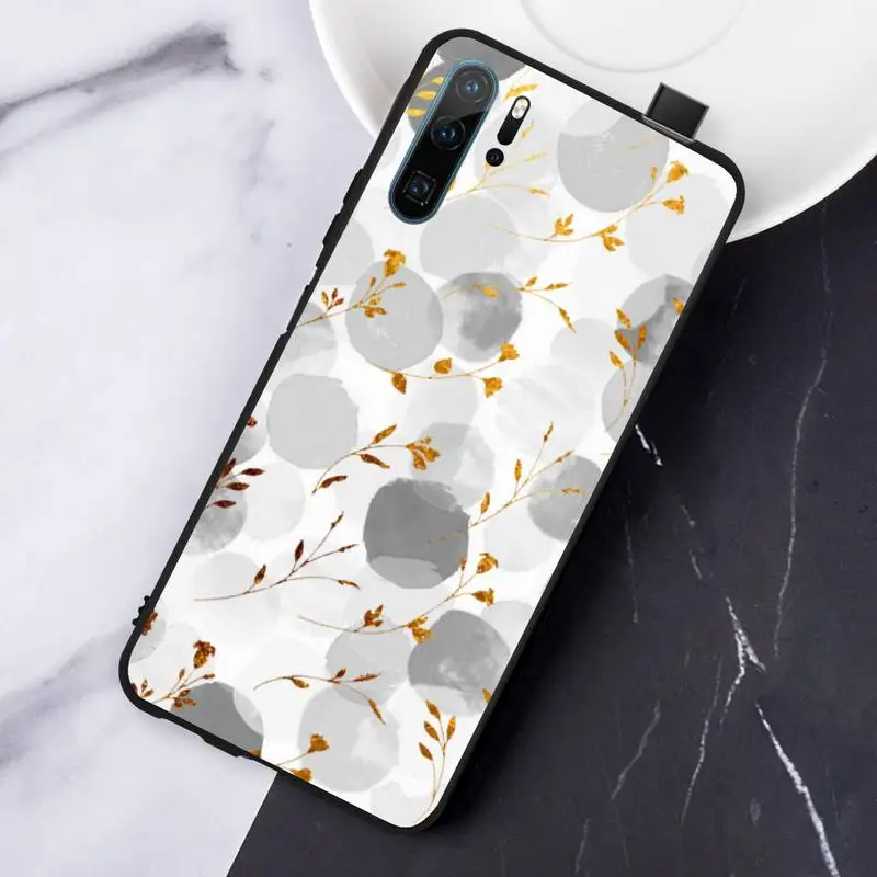 

Watercolor plants with flowers Phone Case For Huawei honor Mate P 10 20 30 40 Pro 10i 9 10 20 8 x Lite