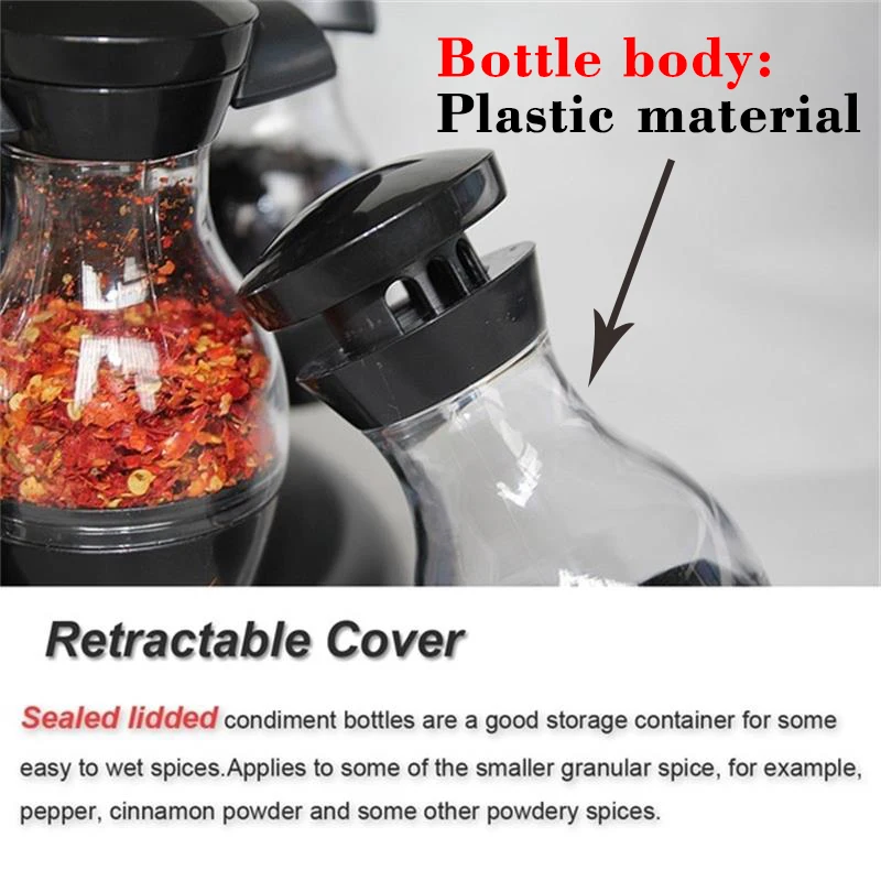 Стеклянный органайзер для специй контейнер и перца приправ кухонная стойка соли