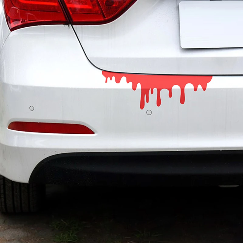 

14cm*5cm Universal Bloody Car Styling Automobiles Accessories Funny Car Decoration Reflective Car Vinyl Sticker Car Accessories