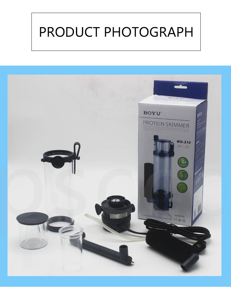 Морской воды Коралловый аквариум для рыбок сепаратор протеина С накачкой яйцо