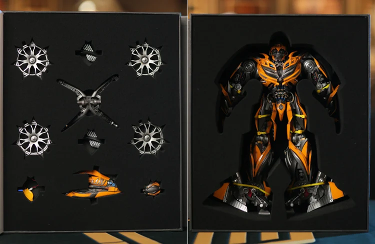 

Anime Comicave Deformation Gold Steel CS1/18 Bumblebee Alloy Model Hand-Made Movable Robot