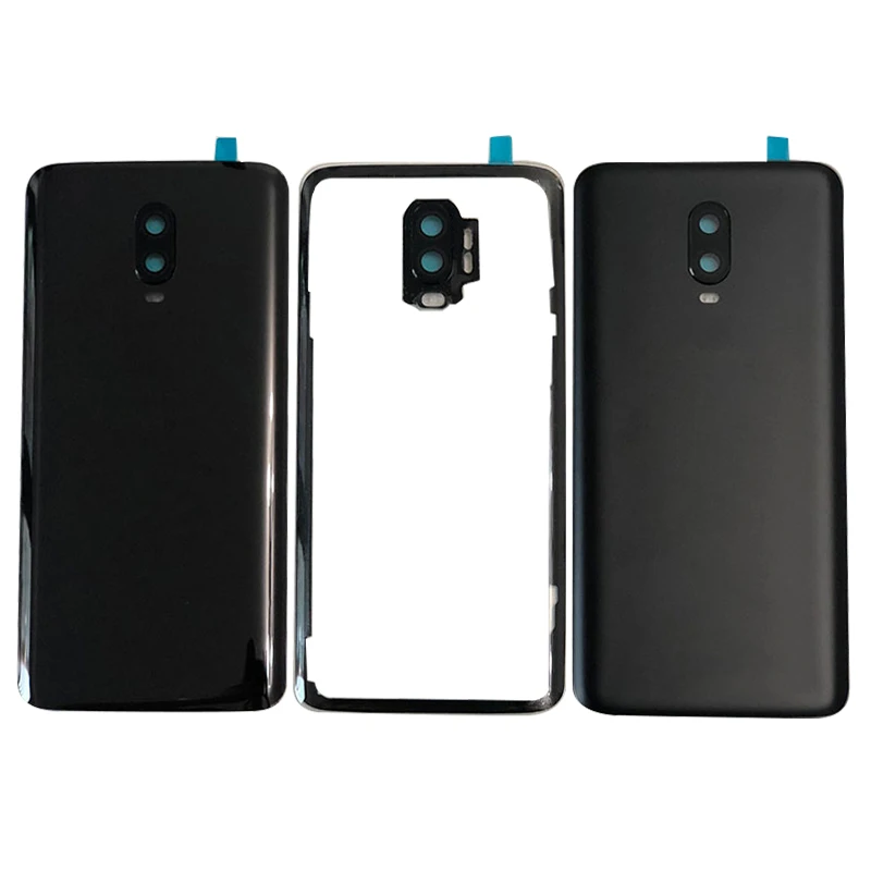Axisinternational для 6,4" Oneplus 6T One Plus 6T стеклянная задняя крышка для батареи чехол Корпус+ рамка для камеры+ стеклянная вспышка для объектива