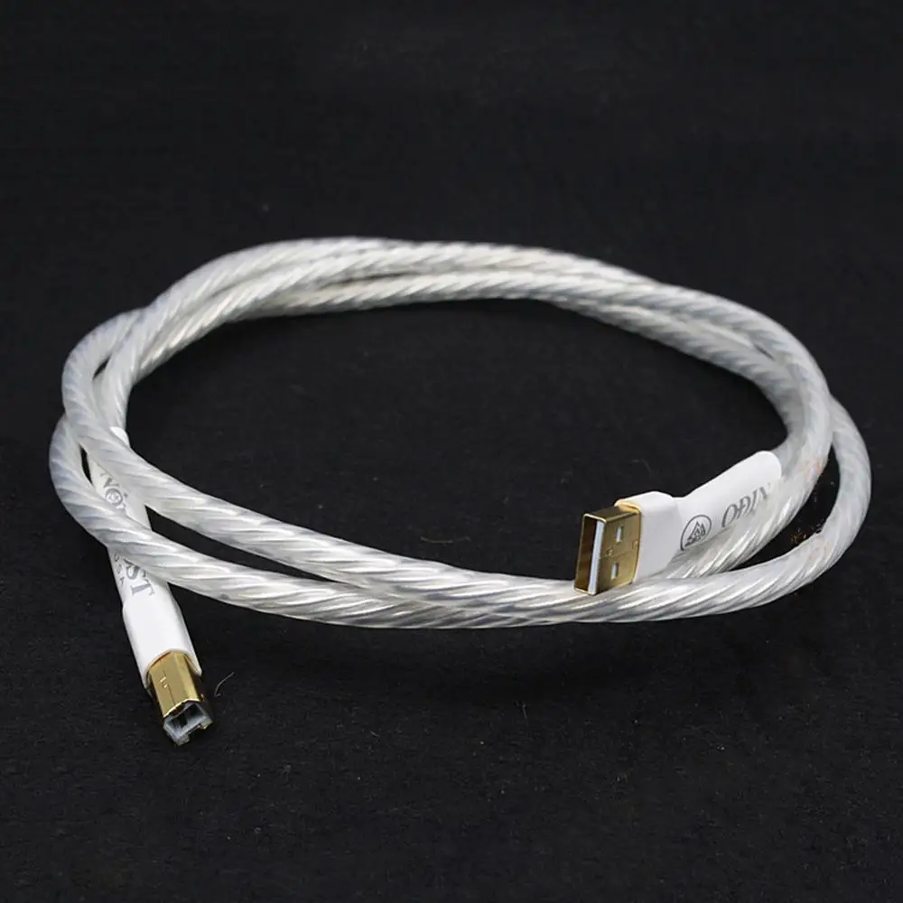 Thouliess один шт. Hifi Odin Интерконнект USB A to B аудиокабель с позолоченным цифровым типом.