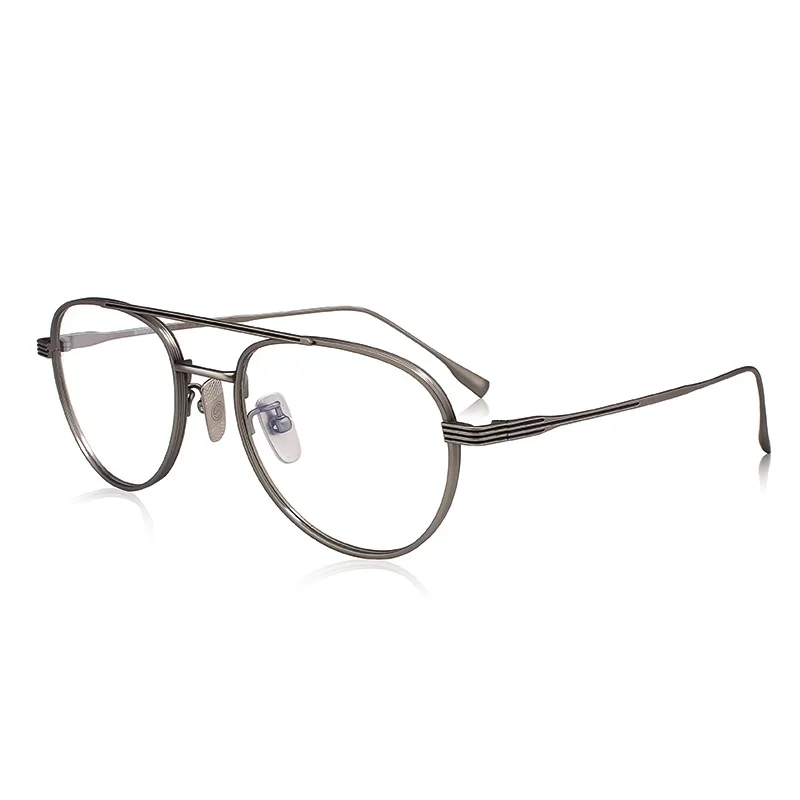 

Cubojue Titanium Eyeglasses Frames Men Aviation Glasses Male Thick Rim Spectacles for Myopia Diopter Optical Korea Ultralight