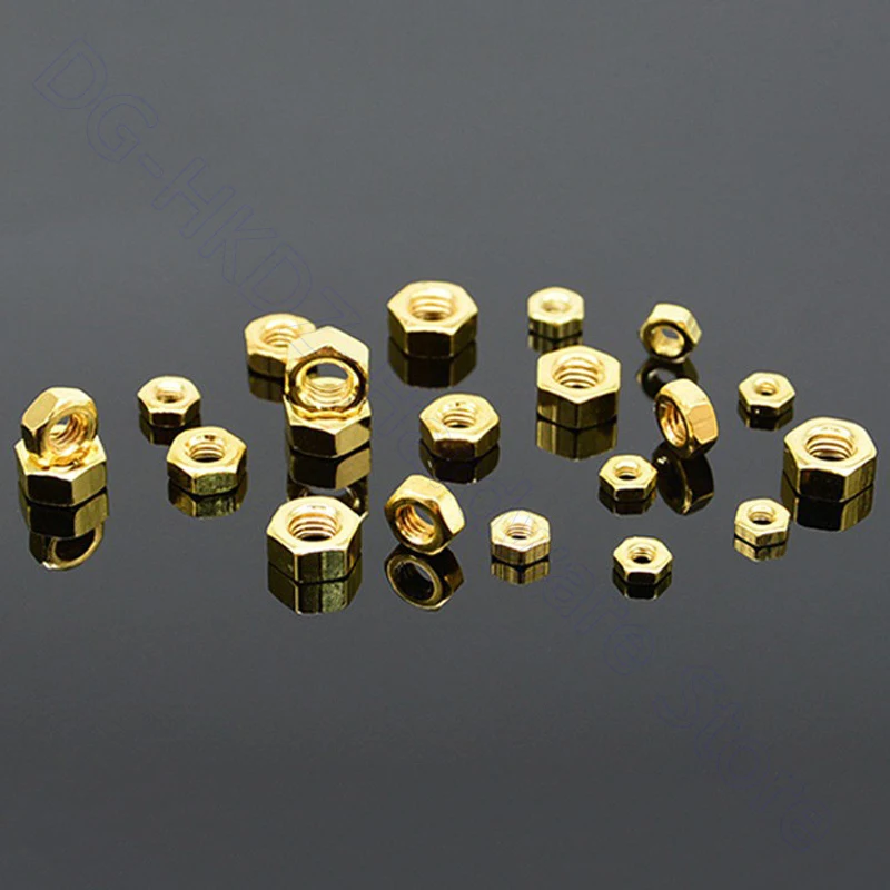 

Шестигранные гайки из углеродистой стали с титановым покрытием, 1/5/10/20/50 шт.