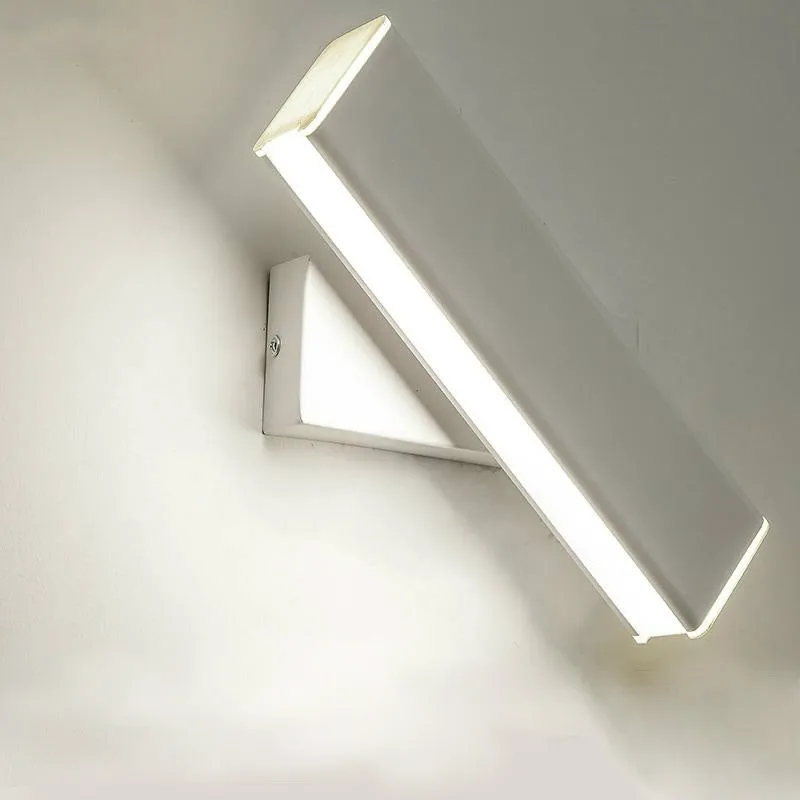 Современный светодиодный настенный светильник вращающийся квадратный для