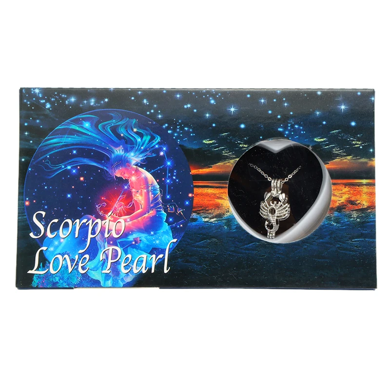 Шкатулка из натурального пресноводного жемчуга с 12 созвездиями ожерелье