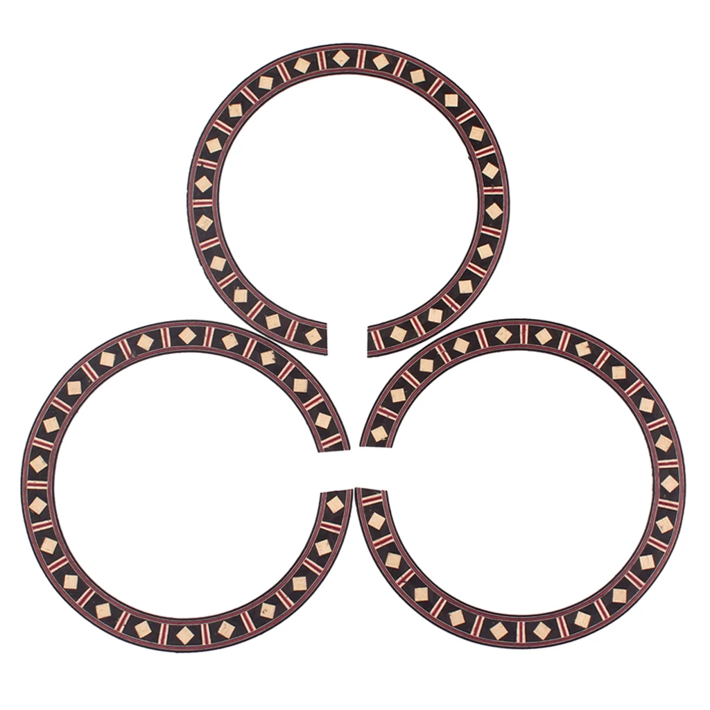 

3pcs Sound Hole Inlay Rosewood Rosette Luthier Tool Classical Guitar 40/41"