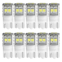 10x t10 w5w ceramics led waterproof wedge licence plate lights wy5w turn side lamp car reading dome light auto parking bulb 12v