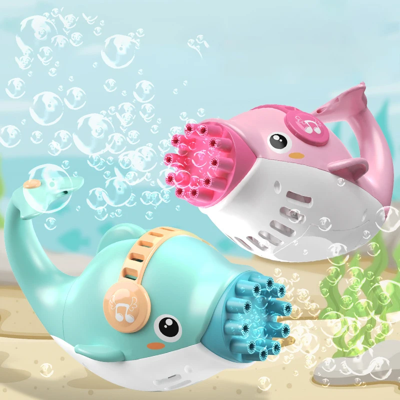 

Children Cute Dolphin Bubble Machine Automatic Bubble Blowing Toy