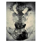 5d Вышивка крестиком квадратная Круглая Полная Алмазная вышивка абстрактная краска гитара красота алмазная живопись Девушка Черный Белый художественный Декор