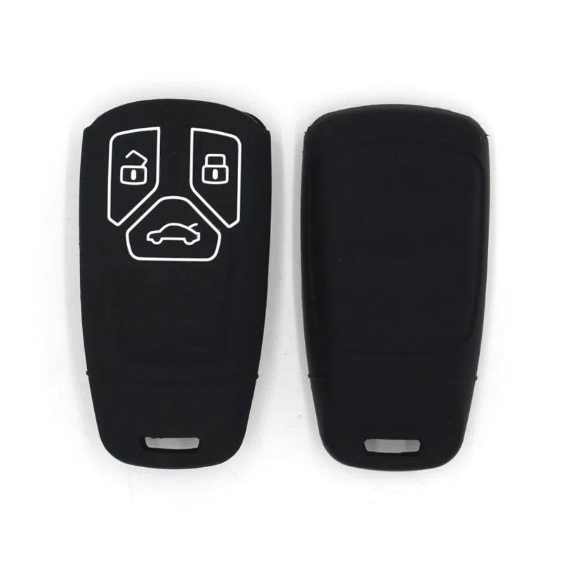 Чехол для автомобильного ключа с 3 кнопками силиконовый чехол Audi A4 A5 A6 S4 S5 B9 Q7 4M Q5 TT
