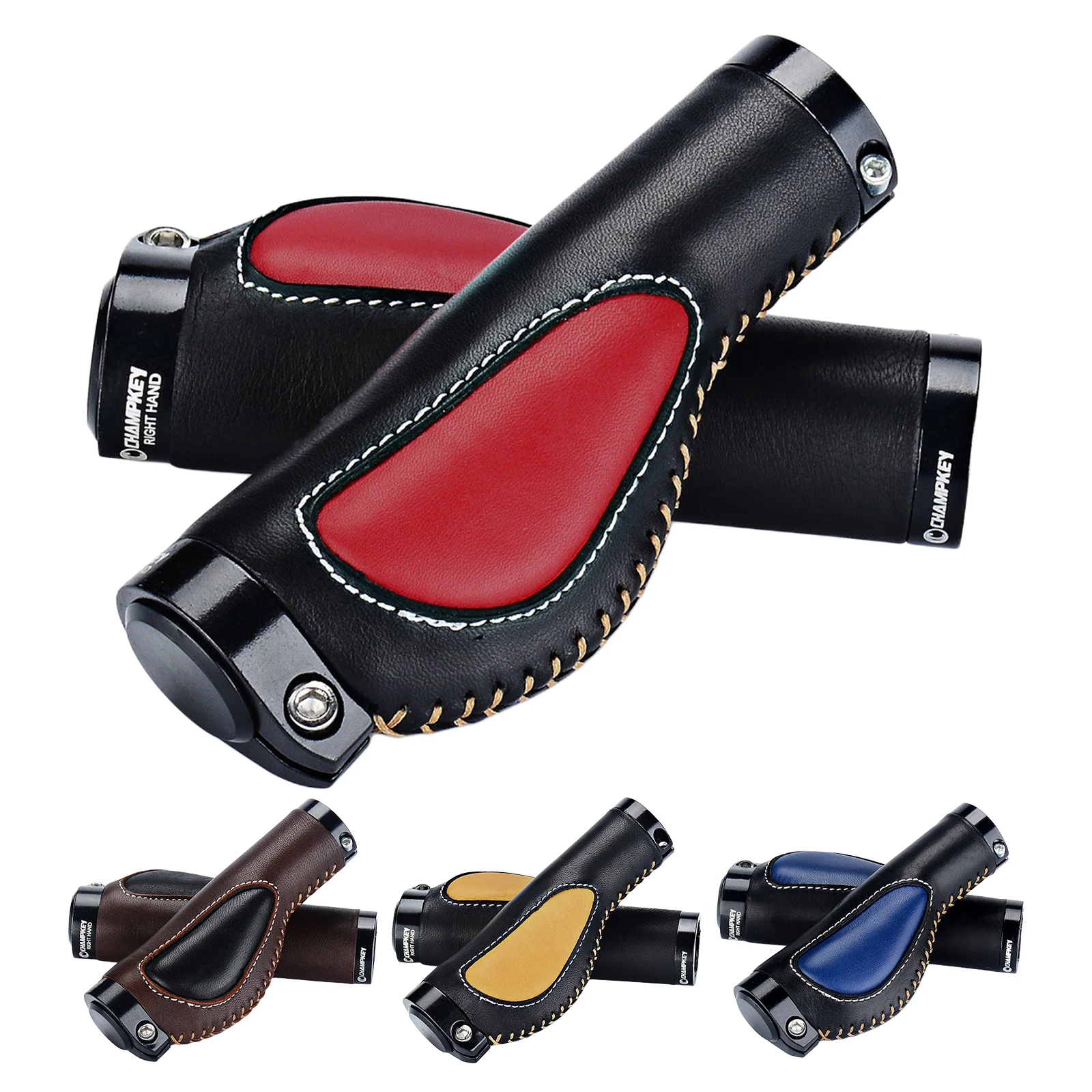 

MTB Road Bicycle Handlebar Grips Leather Anti-slid Bike Grips Cycling Bicycle Parts Cycling Handle Cover Easy Steer