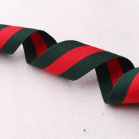 25mm30mm ribbon green red striped soft webbing shoes bag polyester webbing key fob strap strapping sewing bag belt accessories