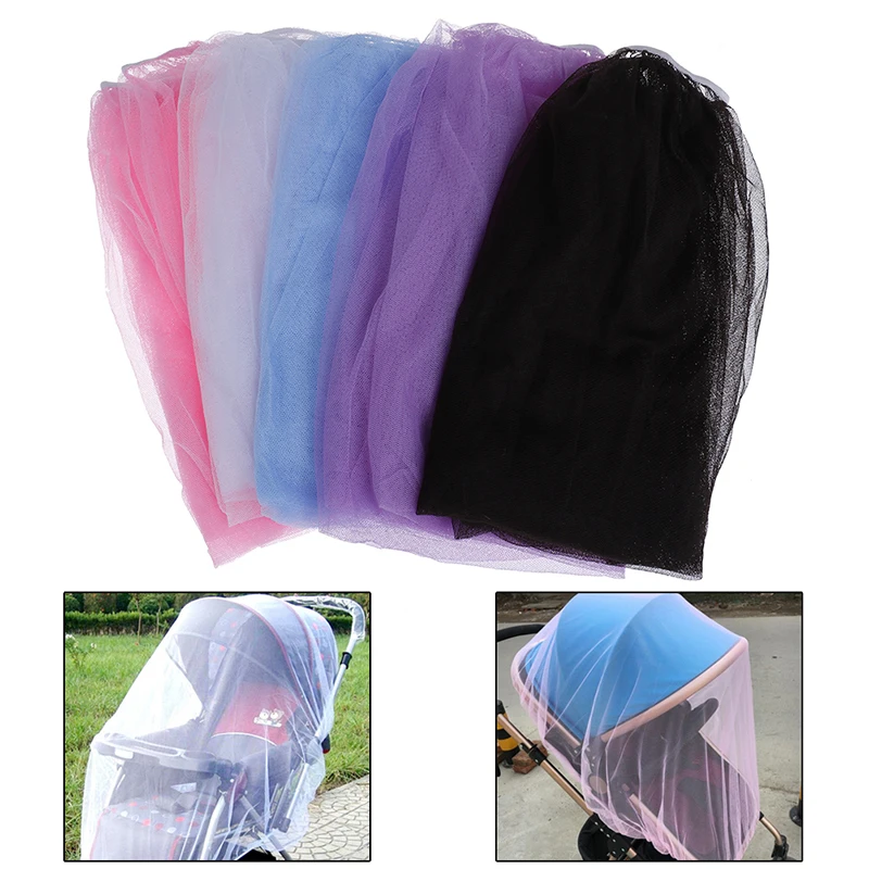 

5colors Baby Stroller Pushchair Cart Mosquito Insect Net Safe Mesh Buggy Crib Netting Baby Car Mosquito Net Outdoor protect
