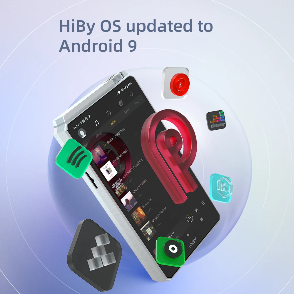 Портативный музыкальный плеер HiBy R6 Android 9 Hi-Fi Bluetooth 5 0 MQA 16x DSD512 Двойной ЦАП ES9038Q2M