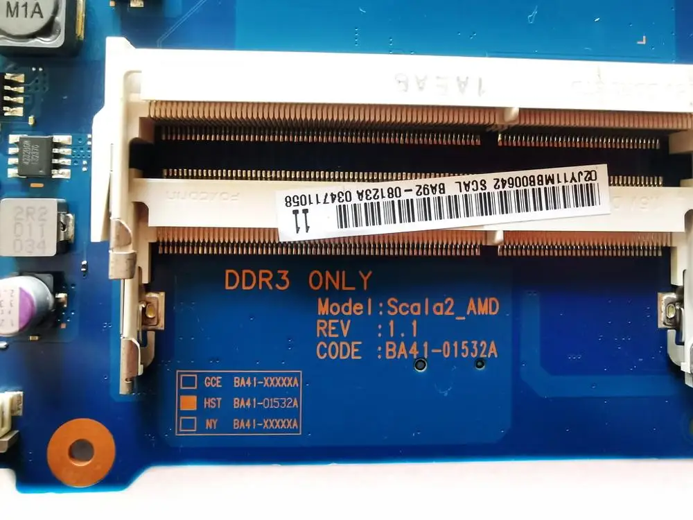 Оригинальное для Samsung RV415 Материнская плата ноутбука BA41 01532A BA92 08123A испытанное